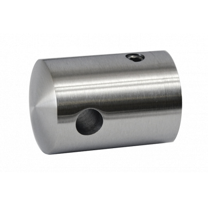 Držiak lanka ø 5mm bez zaistenia plochý (30x22 mm), brúsená nerez K320 /AISI304
