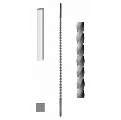 Tyč 12x12mm, H-1000mm
