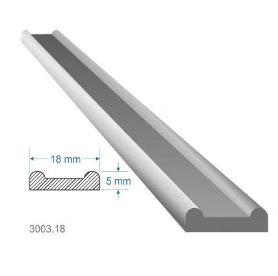 Pásovina plochá B, 18x5x2000mm, cena za KUS (2m)