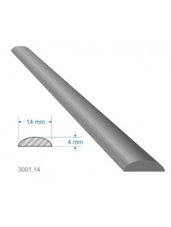 Pásovina oblá D 14x4x2000 mm, mäkká, cena za KUS (2m)