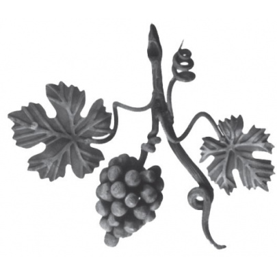 DOPREDAJ! ornament vinič 250x300mm, ľavý