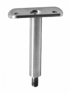Držiak madla pevný na trubku ø 42.4mm (78x64mm /závit M8), brúsená nerez K320 /AISI304