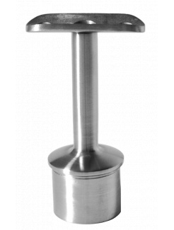 Držiak madla pevný na trubku ø 42.4mm (80x64mm) na madlo ø42.4 mm, brúsená nerez K320 /AISI304
