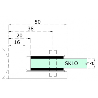 Gumičky na sklo 10.76mm, pre EB1/EB2/EL1-0100/3100/4100/5100