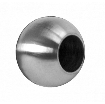 Guľa koncová ø 20mm na trubku ø 12mm, otvor ø 12.2mm, brúsená nerez K320 /AISI304