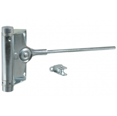 Dverový pružinový zatvárač pozinkovaný H - 75mm, L - 240mm, max. hmotnosť dverí 25kg