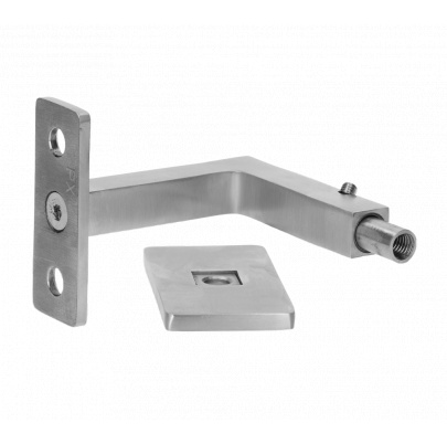 Držiak madla na stenu pevný, závit M8, brúsená AISI304