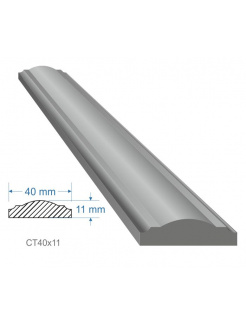 Madlo 40x11mm, dĺžka 3000 mm, cena za KUS