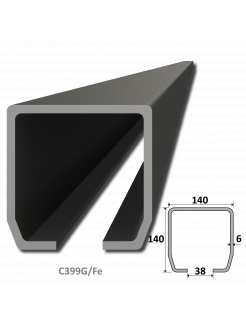 C profil GRANDE (140x140x6mm), dĺžka 5m