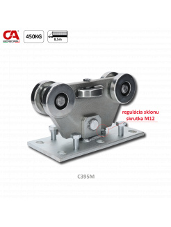 Vozík MEDIO KLASIK pre C-profil 98x98x5mm samonosného systému Combi Arialdo posuvných brán 500kg