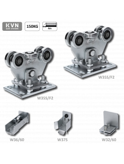 Set bez profilu pre samonosný systém, (2x W35S/F2, 1x W32/60, 1x W36/60, 1x W37S)