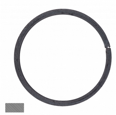 Kruh (ø 100mm), 12x6mm, hladký