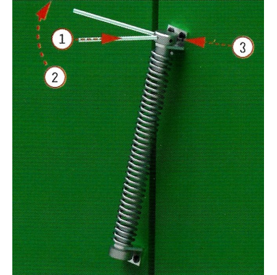 Dverový pružinový zatvárač H - 200mm, max. hmotnosť dverí 40kg