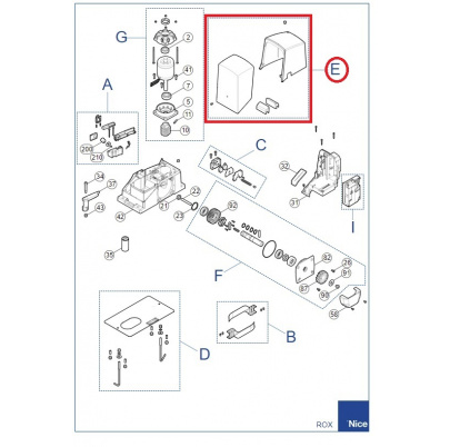 SPCG015700 kryt pre ROX600