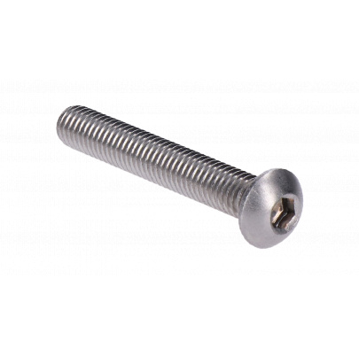 Nerezová skrutka (M8x30mm) polguľatá  hlava, imbus, DIN7380 /AISI316 /A4