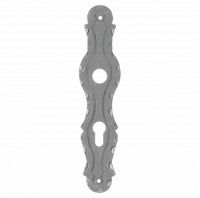 štít s otvormi 260x57mm, rozteč 72mm, otvor na kľučku 20mm