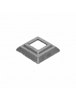 Krytka 62x62x16mm s otvorom 26x26mm, odliatok