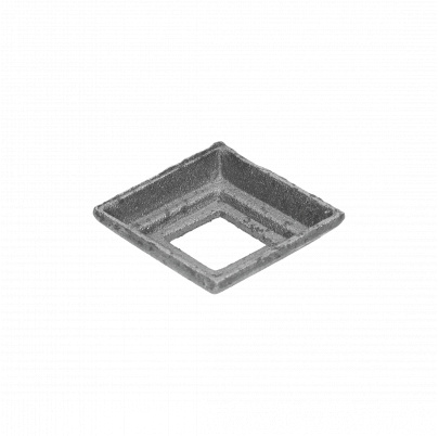 Krytka 62x62x16mm s otvorom 26x26mm, odliatok