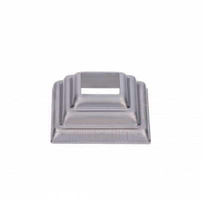Krytka plechová, 57x57x23mm, diera:22x22mm, výlisok