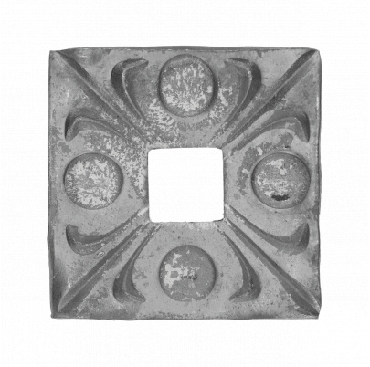 Pätka, 80x80x4mm, otvor: 21x21mm