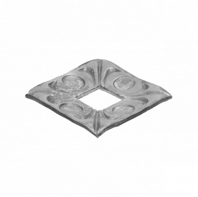 Pätka, 80x80x4mm, otvor: 21x21mm