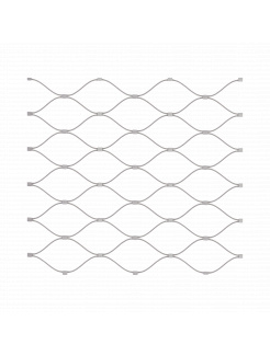 DOPREDAJ nerezová lanková sieť, 0,8m x 10m (šxd), oko 50x50 mm, hrúbka lanka 2mm, AISI316, Rozmer 0,8x10m je v roztiahnutom stave
