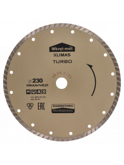Profesionálny Turbo diamantový kotúč 230x2.6x22
