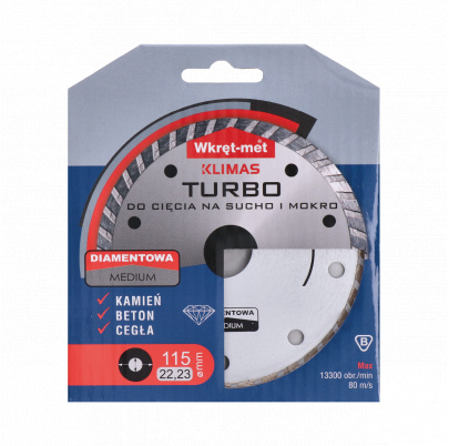 Turbo diamantový kotúč 115x2.2x22