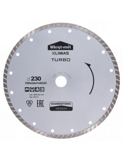 Turbo diamantový kotúč 230x2.6x22