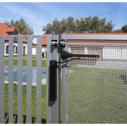 LOCINOX® LION hydraulický zatvárač pre krídlové brány do 75 kg / 1,1 m, otvárateľný do 180°