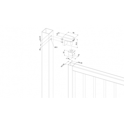 LOCINOX® INTERIO - zabudovaný hydraulický zatvárač pre krídlové brány do 150 kg / 1.5 m, otvárateľný do 125°