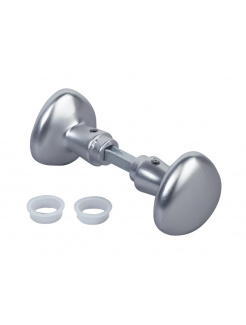 LOCINOX® 3006R klučka - otočná guľa, materiál: eloxovaný hliník (strieborný), hriadeľ 8x8x90 mm, cena za PÁR