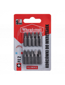 10 dielny blister bitov PZ2, dĺžka 25mm