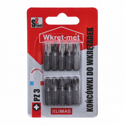 10 dielny blister bitov PZ3, dĺžka 25mm