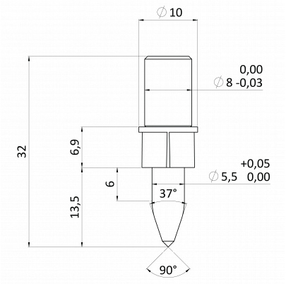 Kovdrill pre termálne vŕtanie na nerez M6x1.0