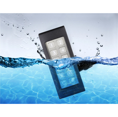 LOCINOX® klávesnica s LED podsvietením na 100 kódov, 2x relé, vyhrievaná, IP68, napájanie 10-26V AC/DC