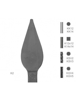 Kovaný špic typu K2