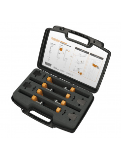 LOCINOX® DRILLVISE-4 sada zosilnených oceľových svoriek s polstrovaním, 4 KS v balení