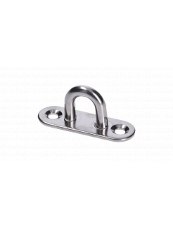 Nástenný úchyt lanka oválny, ø obľúka 5.0mm, brúsená nerez K320/ AISI304
