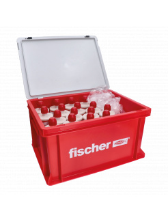 Praktický montážny box Fischer HWK obsahujúci 16 x chemickú maltu Fischer FIS VL 410 C