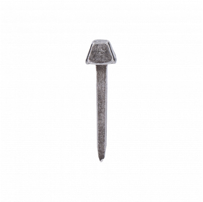 ozdobný kovaný štvorcový klinec, hlavička 9x12x8mm, hrot 3x4x40mm, bez povrchovej úpravy