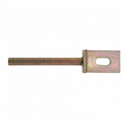 Kotvenie na plotové dielce, M12, tvar L, dĺžka 150mm, šírka 30, výška 37, dĺžka 5, žltý pozink
