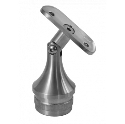 Držiak madla s kĺbom na trubku ø42.4mm, brúsená AISI304