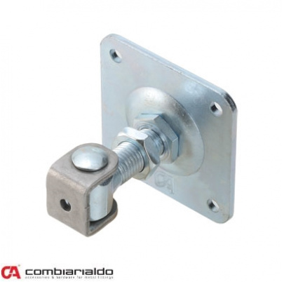 COMBI ARIALDO záves M18 s platňou 80 x 80 mm, otvárateľný 90°, nastaviteľný 1D, čiastočne pozinkovaný