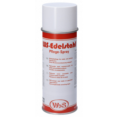 WS 3638 ošetrovací prípravok v spreji (400ml), použitie: odstraňuje a zabraňuje znečisteniu povrchu nerezových materiálov