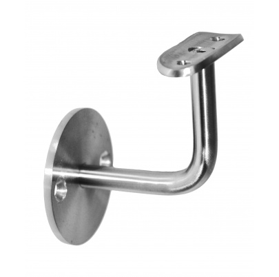 Držiak madla ø42.4mm na stenu, brúsená nerez AISI304