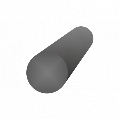 Tyč kruhová valcovaná plná 10mm, bez povrchovej upravy S235, hladká L=4000mm, cena za 1ks(4m)