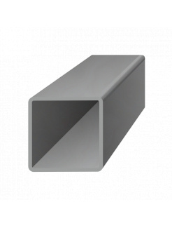 Uzavretý profil 60x60x3mm, čierny S235, hladký L=3000mm, cena za 1ks(3m)