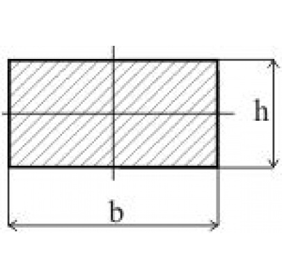 Tyč plochá plná 30x8mm, čierna S235, hladká L=2000mm, cena za 1ks(2m)