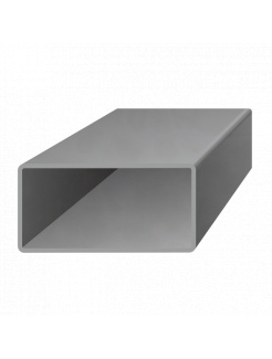 Uzavretý profil 50x30x2mm, čierny S235, hladký L=6000mm, cena za 1ks(6m)